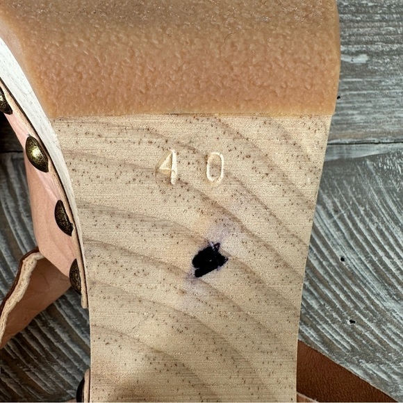 FREE People-Pasadena Chunky Pink Clay Clog Sandals (Size:40) - Picture 8 of 10